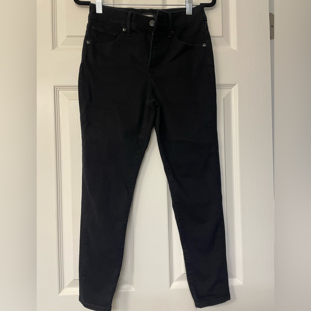 Express, black jean, skinny, size 0S
